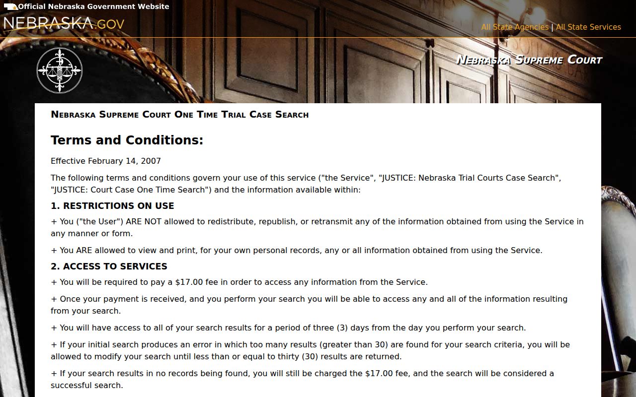 Grant County court docket JUSTICE search terms and fee information