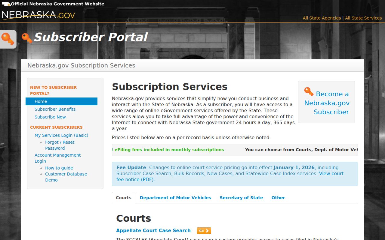 Grant County court docket Nebraska subscriber service options